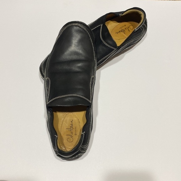 Cole Haan G Series Nike Air Men’s Black Leather Loafers Slippers Driving Shoes. - Picture 7 of 12